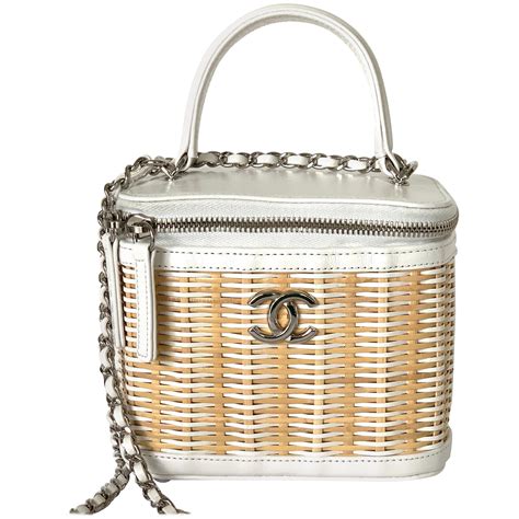 chanel small vanity case rattan|chanel vanity bags sale.